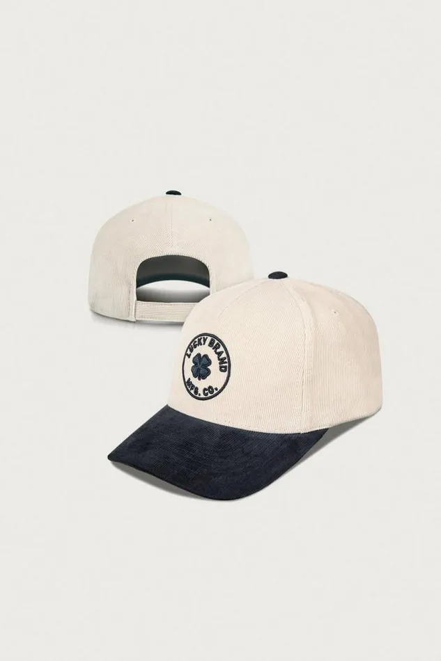 MenWomen Lucky Brand Hats Lucky Mfg Co Emb Cord Hat Crystal