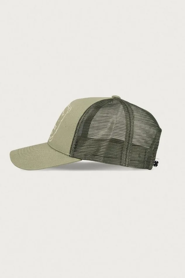 MenWomen Lucky Brand Hats Vintage Trucker Bright Green