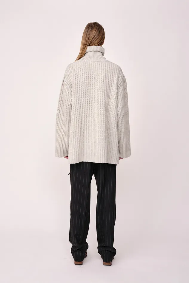 Men Wonhundred Paris Turtleneck 8211 Moonstruck Knitwear