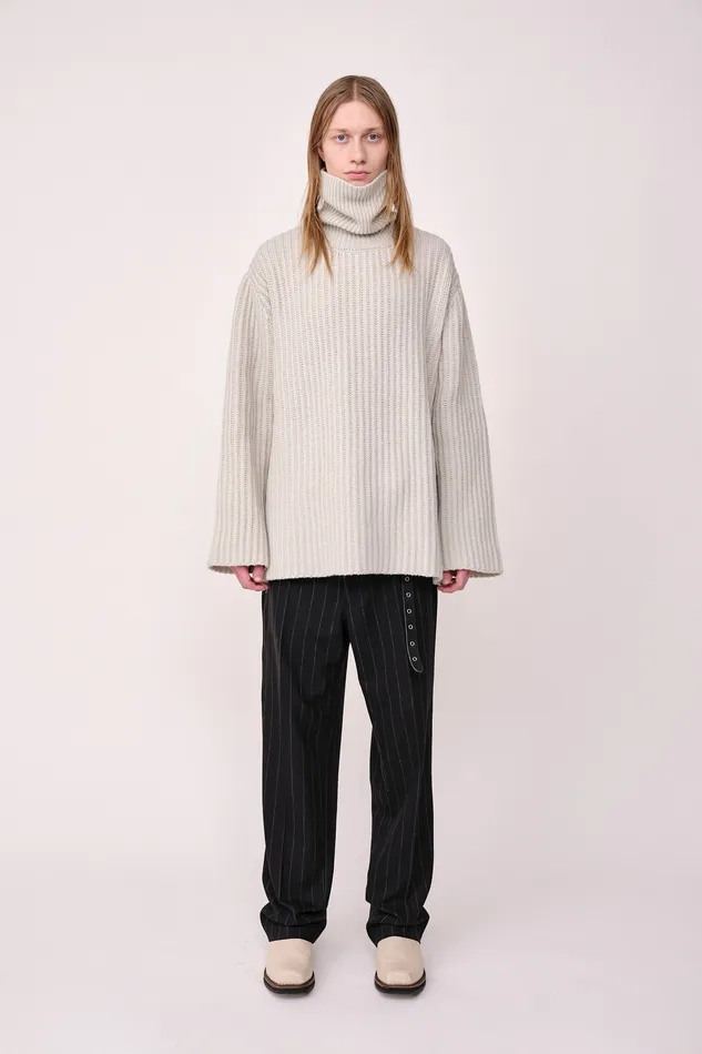 Men Wonhundred Paris Turtleneck 8211 Moonstruck Knitwear