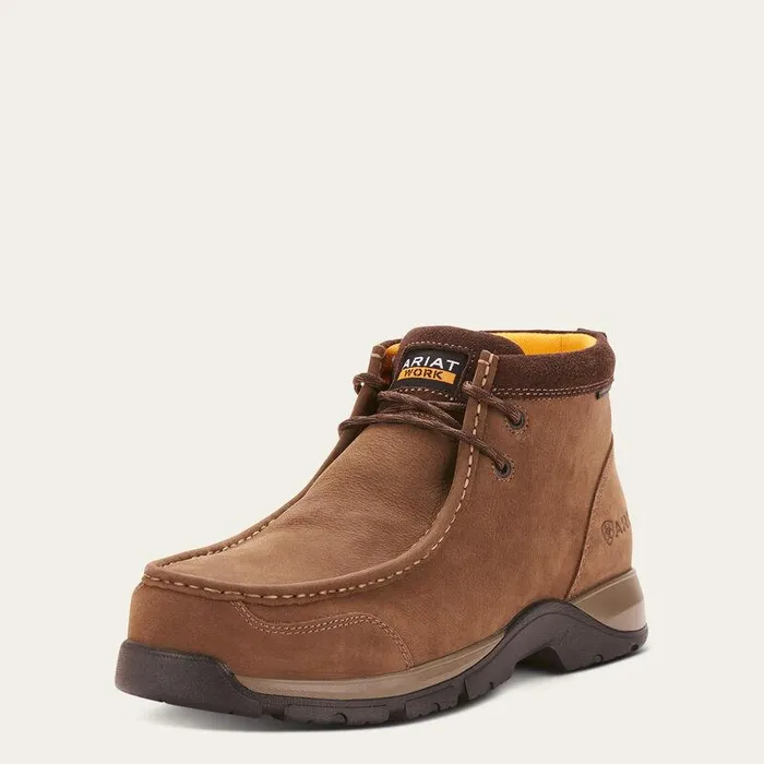 Men Work Boots Ariat Edge LTE Moc Composite Toe Work Boot Dark Brown