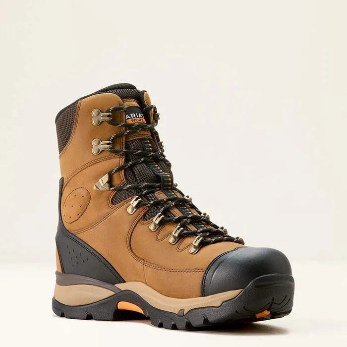 Men Work Boots Ariat Endeavor 8quot Waterproof Insulated Work Boot Dusted Brown