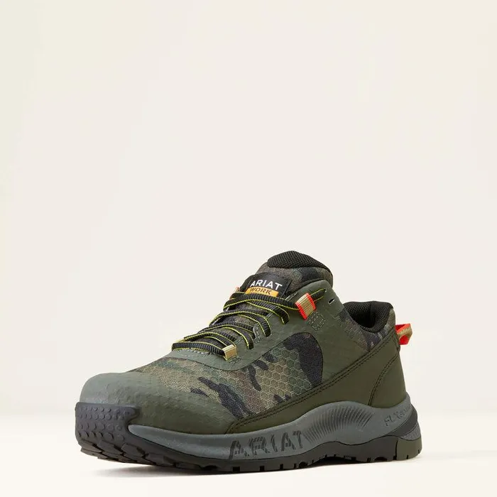 Men Work Boots Ariat Outpace Shift Composite Toe Work Shoe Camo