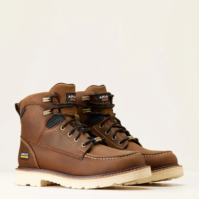 Men Work Boots Ariat Rebar Lift 6quot Waterproof Work Boot Distressed Brown Men Work Boots Ariat Rebar Lift 6quot Waterproof Work Boot Distressed Brown