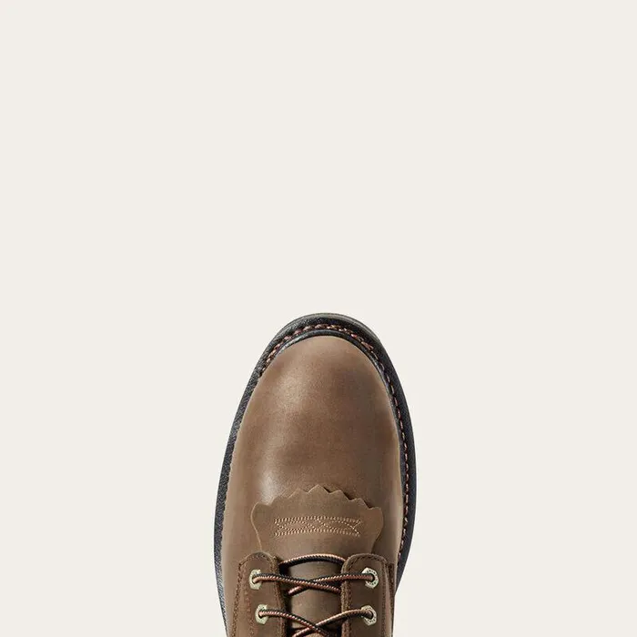 Men Work Boots Ariat WorkHog 8quot Waterproof Composite Toe Work Boot Oily Distressed Brown