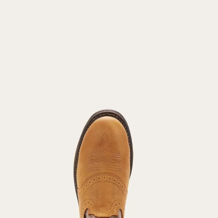 Men Work Boots Ariat WorkHog Pullon Composite Toe Aged Bark