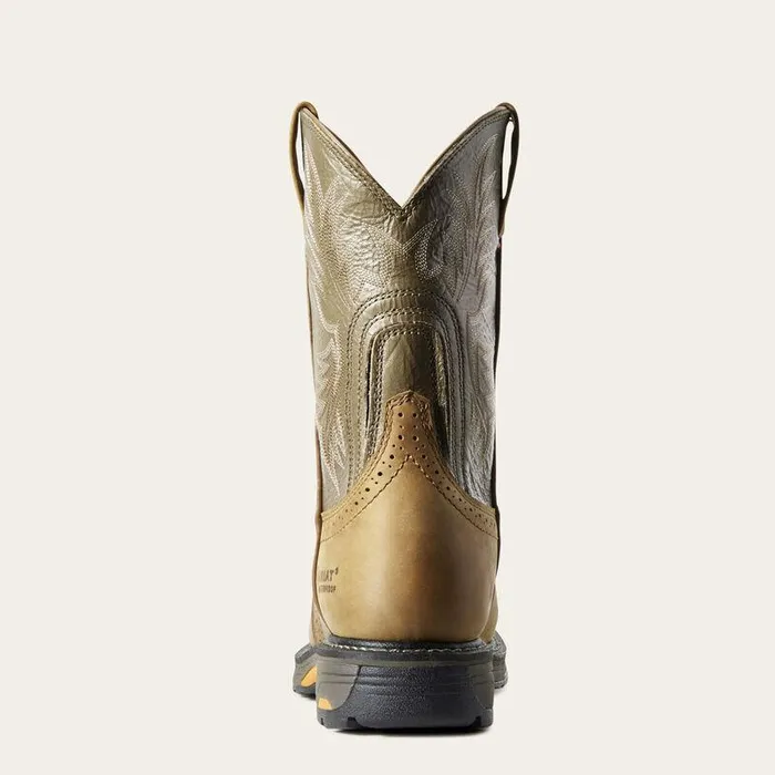 Men Work Boots Ariat WorkHog Waterproof Work Boot Aged Bark Men Work Boots Ariat WorkHog Waterproof Work Boot Aged Bark