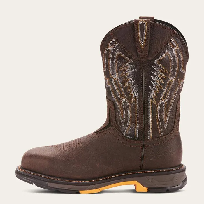 Men Work Boots Ariat WorkHog XT Dare Carbon Toe Work Boot Bruin Brown