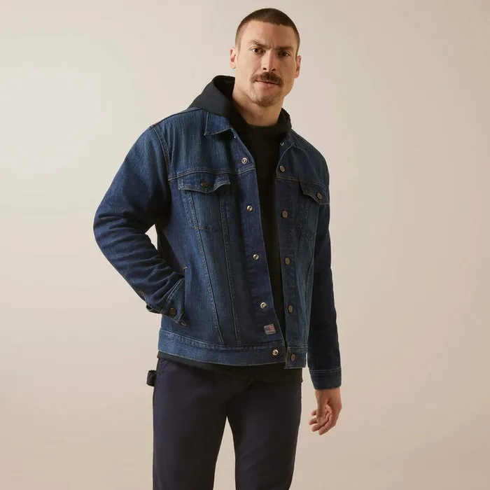 Men Workwear Ariat FR DuraStretch Trucker Jacket Ryley
