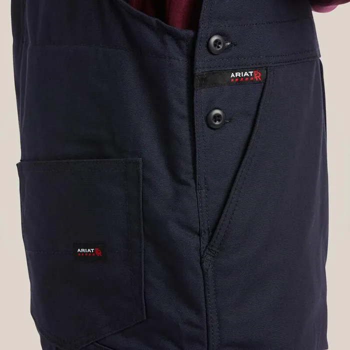 Men Workwear Ariat FR Insulated Overall 20 Bib Navy Men Workwear Ariat FR Insulated Overall 20 Bib Navy