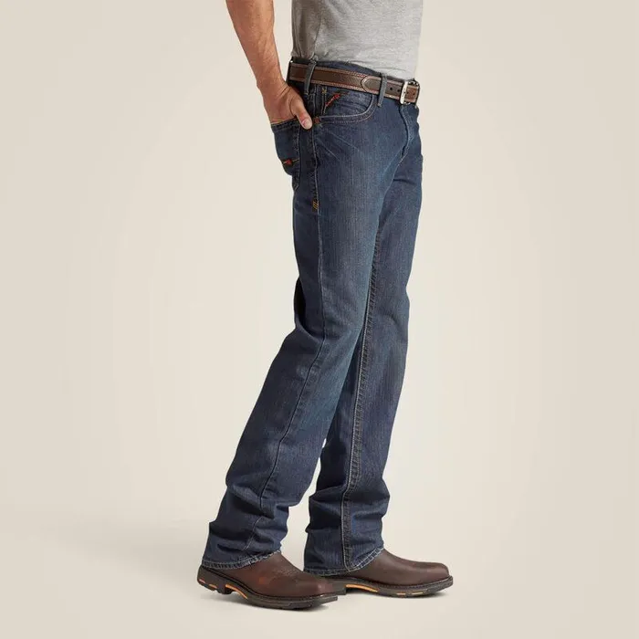 Men Workwear Ariat FR M4 Relaxed Basic Boot Cut Jean Shale Men Workwear Ariat FR M4 Relaxed Basic Boot Cut Jean Shale