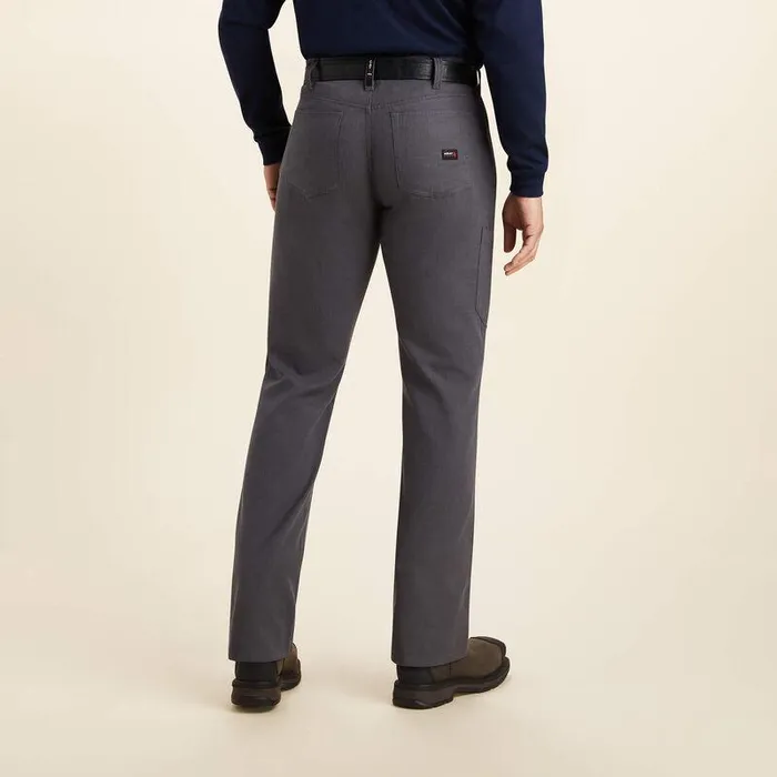 Men Workwear Ariat FR M4 Relaxed Crossfire Straight Pant Iron Grey