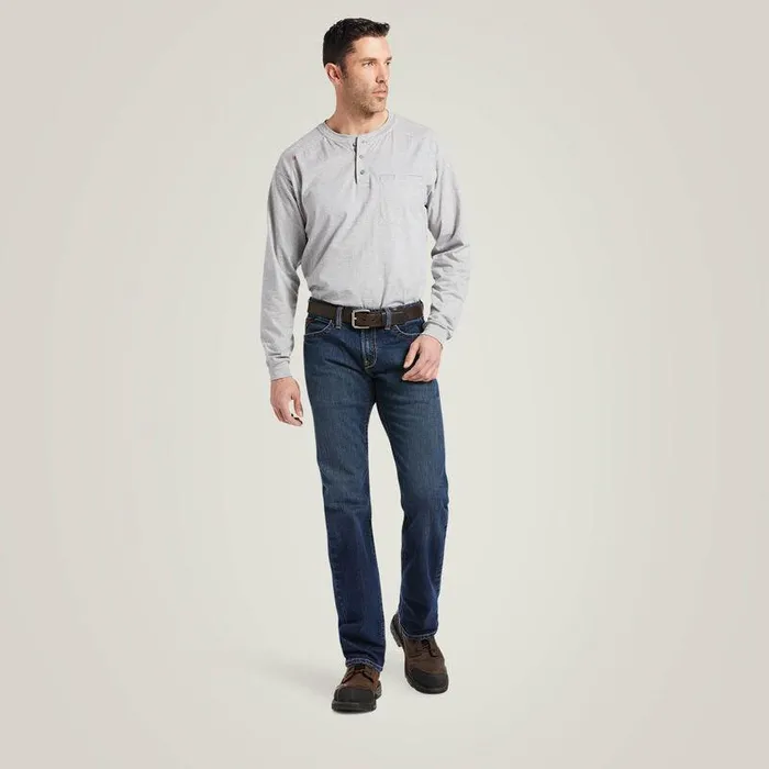 Men Workwear Ariat FR M7 Slim DuraStretch Basic Straight Leg Jean Shale Men Workwear Ariat FR M7 Slim DuraStretch Basic Straight Leg Jean Shale