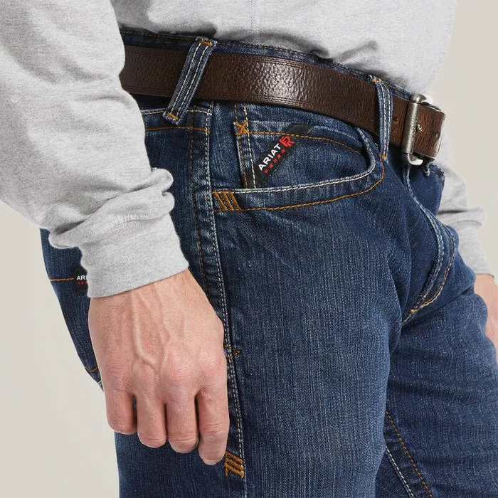Men Workwear Ariat FR M7 Slim DuraStretch Basic Straight Leg Jean Shale Men Workwear Ariat FR M7 Slim DuraStretch Basic Straight Leg Jean Shale