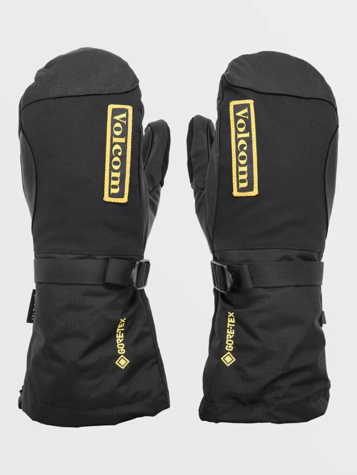 Mens Gloves and Mitts Volcom 91 GoreTex Mitts 8211 Black