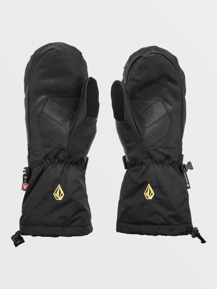 Mens Gloves and Mitts Volcom 91 GoreTex Mitts 8211 Black