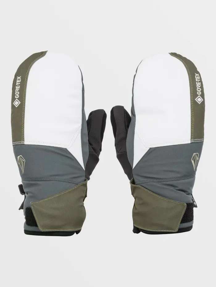 Mens Gloves and Mitts Volcom Stay Dry GoreTex Mitts 8211 Light Military