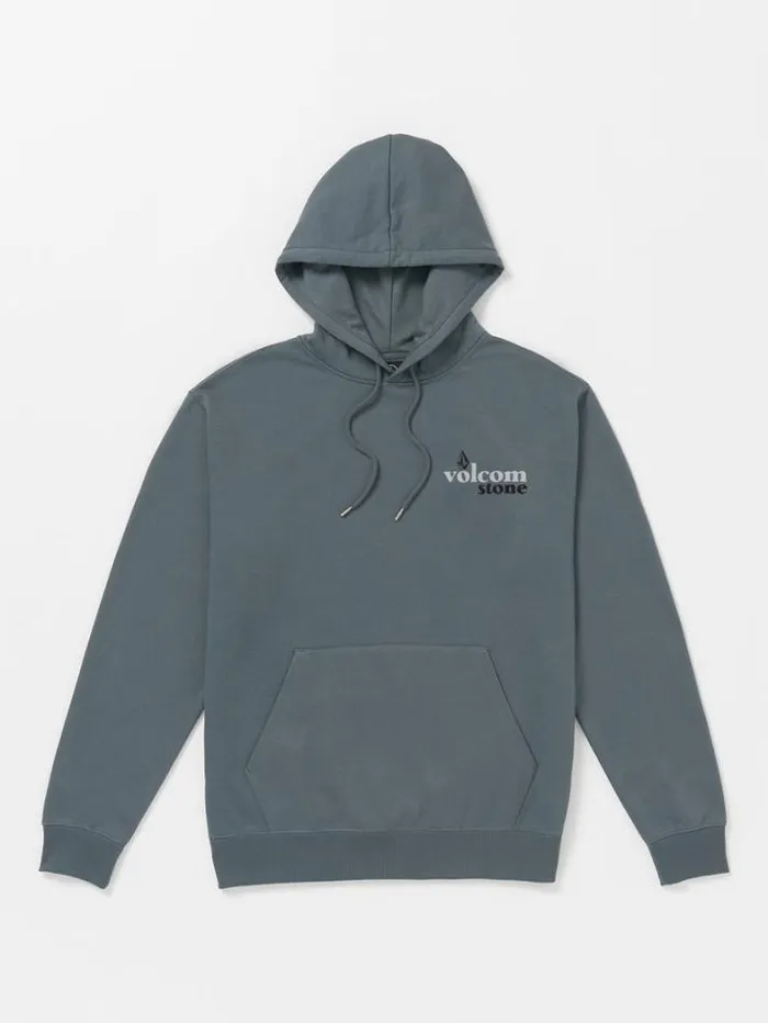Mens Hoodies and Sweatshirts Volcom Stone Bubbled Fleece Hoodie 8211 Dark Slate