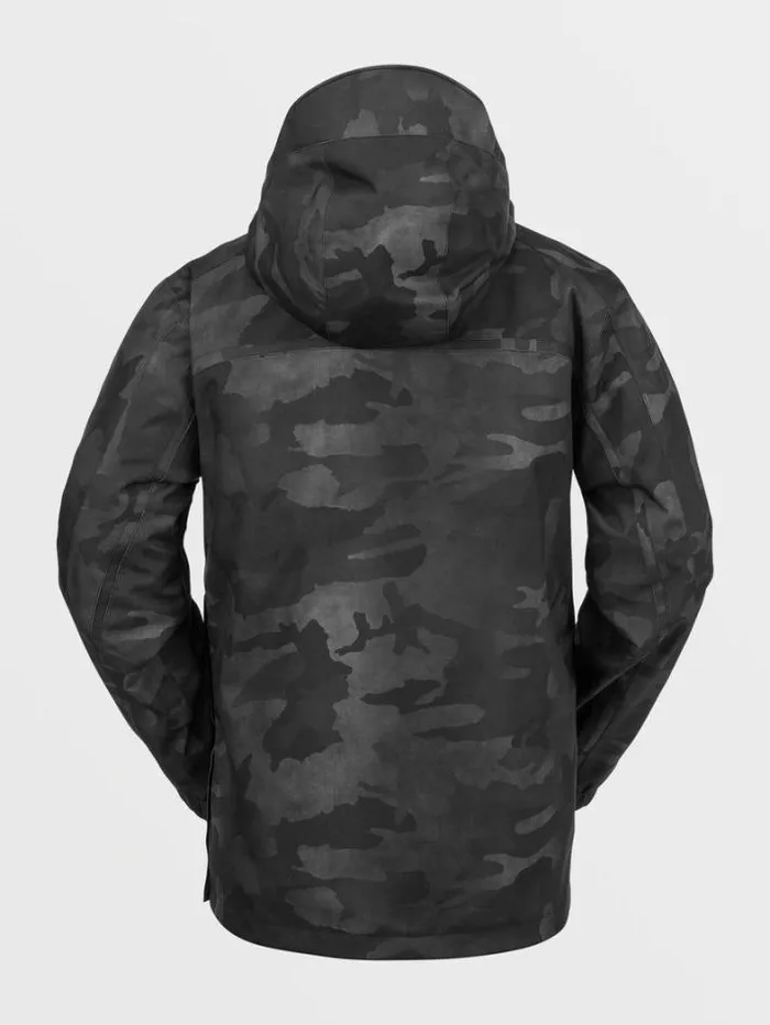 Mens Jackets Volcom Brighton Pullover Jacket 8211 Black Camo