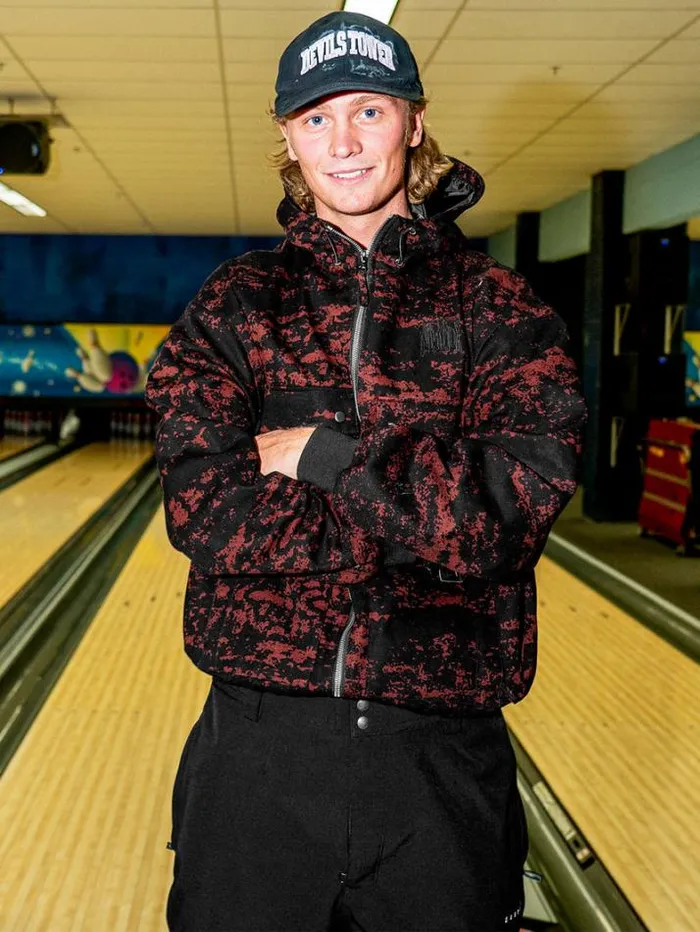 Mens Jackets Volcom Dustbox Jacket 8211 Maroon Camo