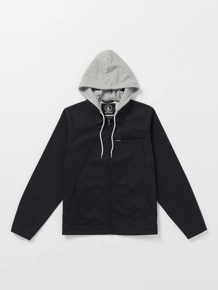 Mens Jackets Volcom Korman Hood Jacket 8211 Black
