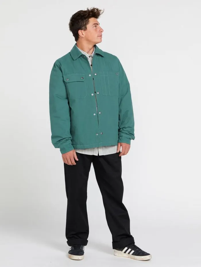 Mens Jackets Volcom Larkin Jacket 8211 Ranger Green