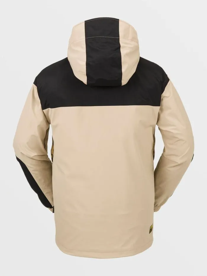 Mens Jackets Volcom Longo GoreTex Jacket 8211 Khakiest