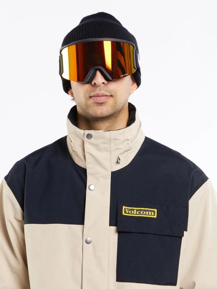 Mens Jackets Volcom Longo GoreTex Jacket 8211 Khakiest