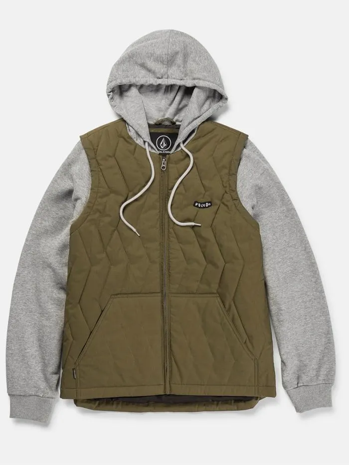 Mens Jackets Volcom September Jacket 8211 Service Green
