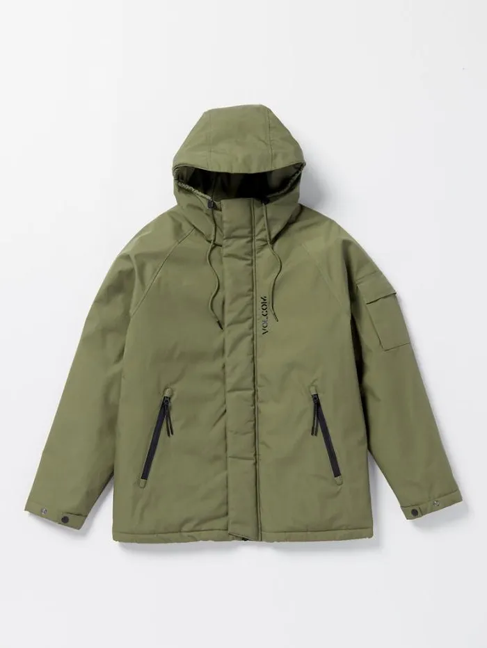 Mens Jackets Volcom Stoke Stone II 5K Jacket 8211 Winter Moss