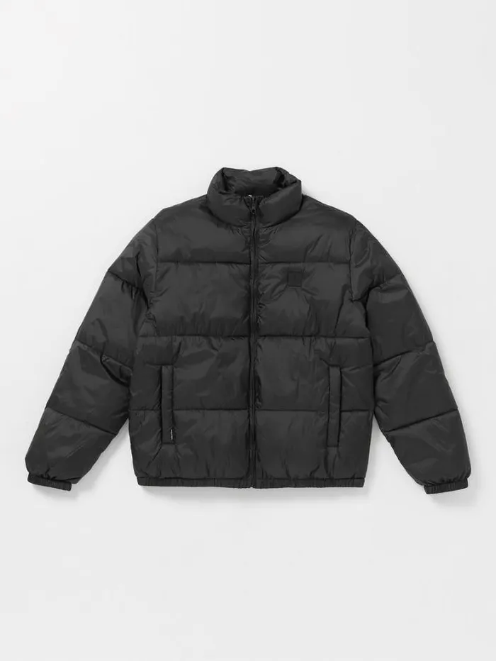 Mens Jackets Volcom Walltz Reversible Jacket 8211 Black White