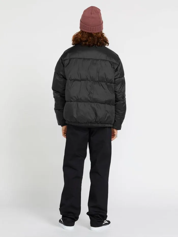 Mens Jackets Volcom Walltz Reversible Jacket 8211 Black White