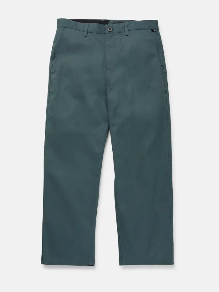 Mens Pants Volcom Billow Twill Pants 8211 Dark Slate