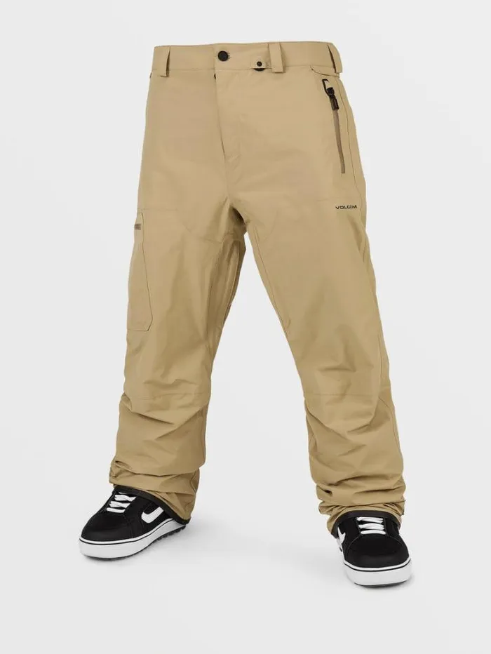 Mens Pants Volcom L GoreTex Pants 8211 Dark Khaki
