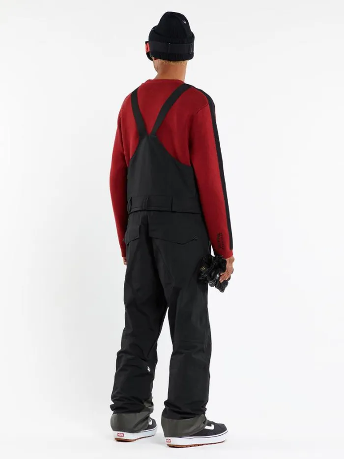 Mens Pants Volcom Rain GoreTex Bib Overalls 8211 Black