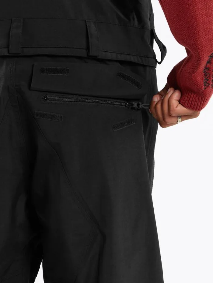 Mens Pants Volcom Rain GoreTex Bib Overalls 8211 Black