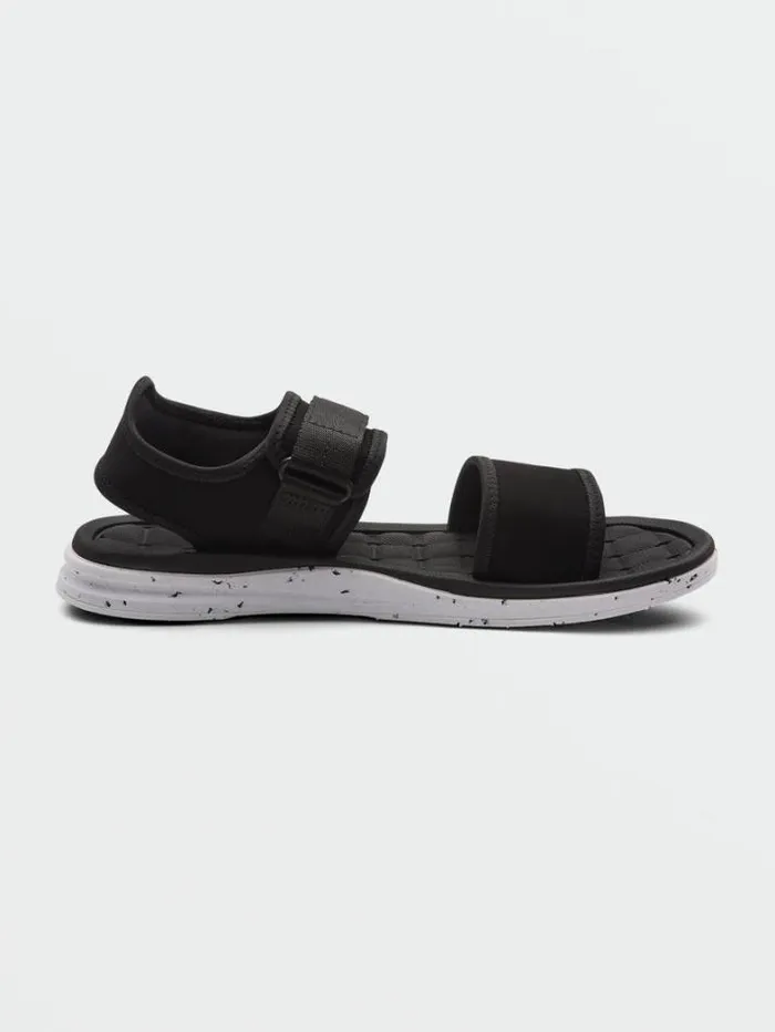 Mens Sandals Volcom VCo Draft Sport Sandals 8211 Black White