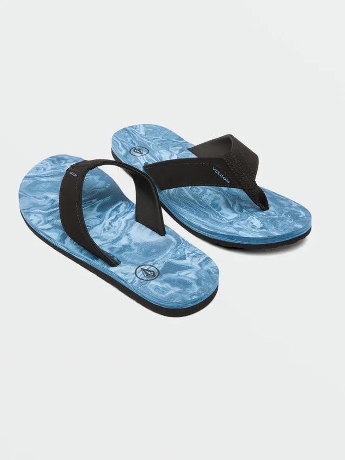 Mens Sandals Volcom Victor Sandals 8211 Aged Indigo