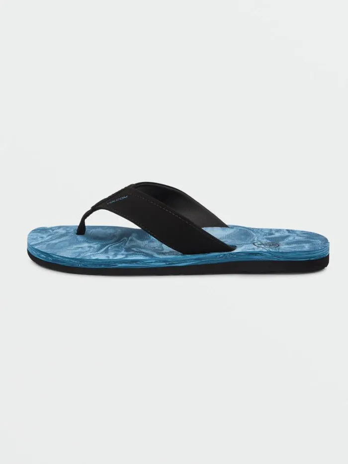 Mens Sandals Volcom Victor Sandals 8211 Aged Indigo