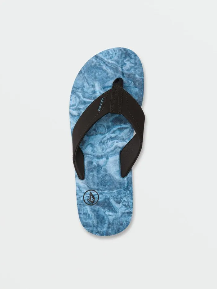 Mens Sandals Volcom Victor Sandals 8211 Aged Indigo