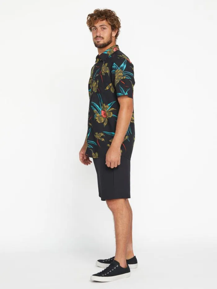Mens Shorts Volcom Frickin Cross Shred Shorts 8211 Black
