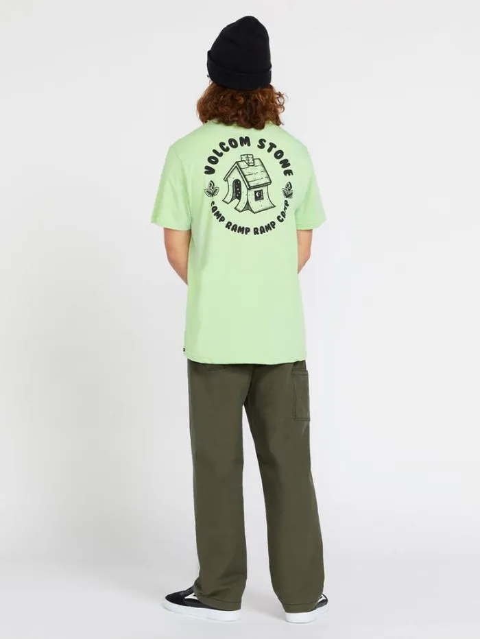 Mens TShirts and Tanks Volcom Entertainment Fat Tony Short Sleeve Tee 8211 Celadon
