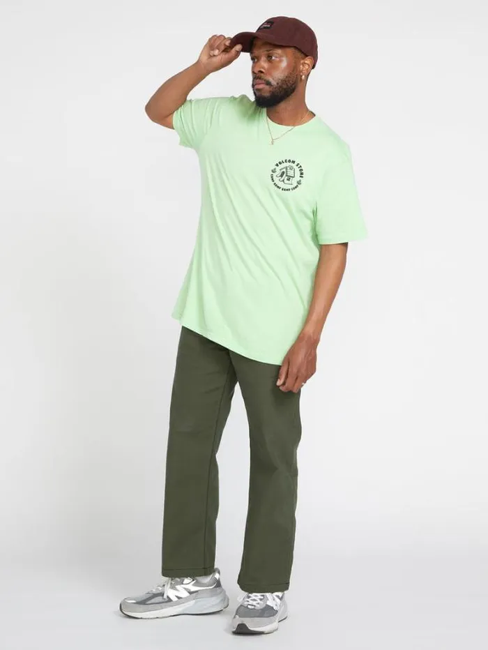 Mens TShirts and Tanks Volcom Entertainment Fat Tony Short Sleeve Tee 8211 Celadon