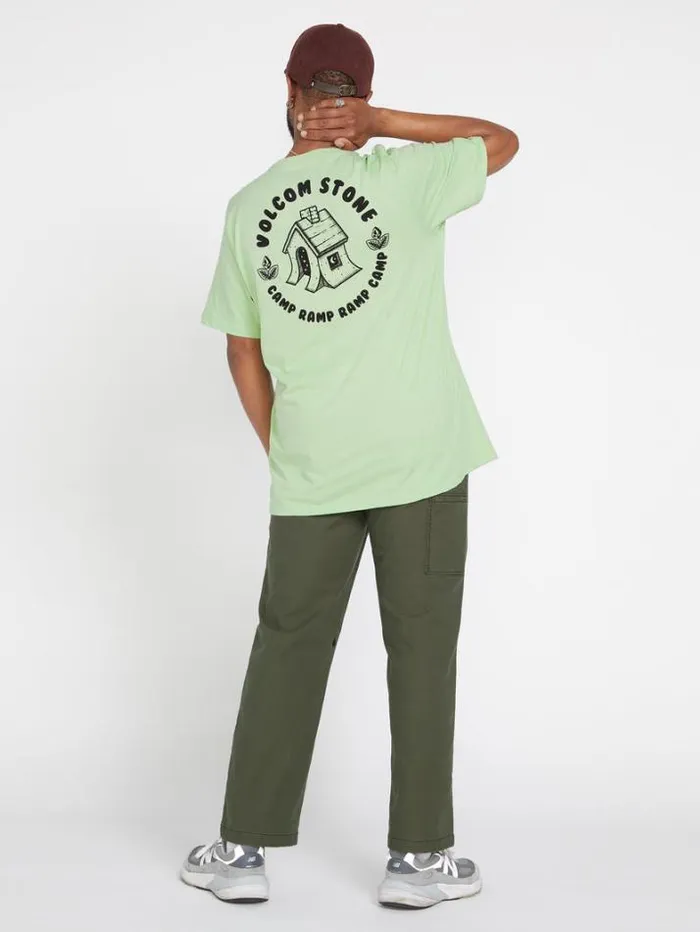 Mens TShirts and Tanks Volcom Entertainment Fat Tony Short Sleeve Tee 8211 Celadon