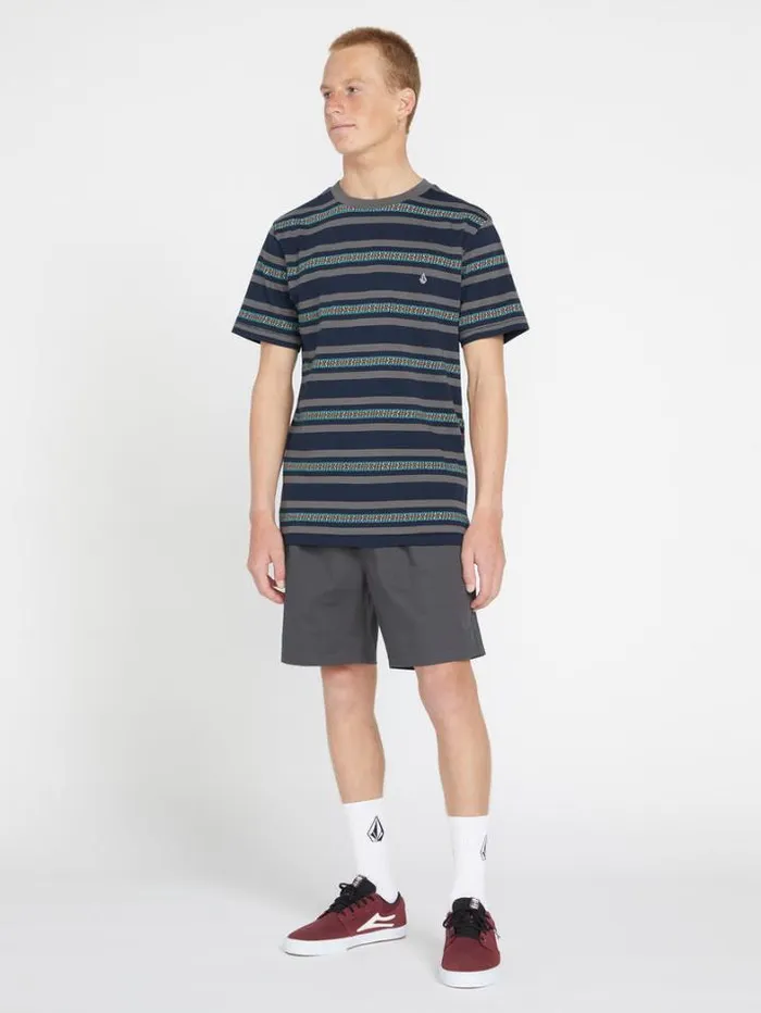 Mens TShirts and Tanks Volcom Seed Stone Crew Short Sleeve Shirt 8211 Navy