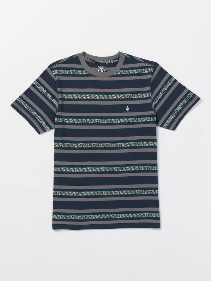 Mens TShirts and Tanks Volcom Seed Stone Crew Short Sleeve Shirt 8211 Navy