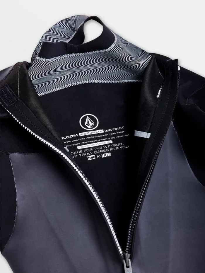 Mens Wetsuits Volcom Modulator 32mm Long Sleeve Back Zip Fullsuit 8211 Black
