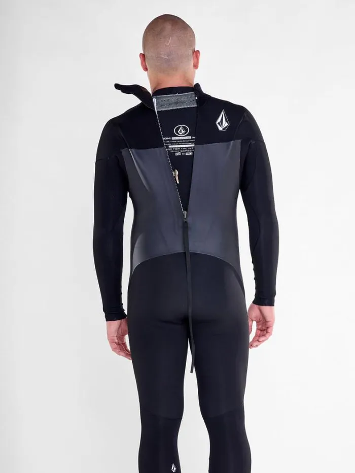 Mens Wetsuits Volcom Modulator 32mm Long Sleeve Back Zip Fullsuit 8211 Black