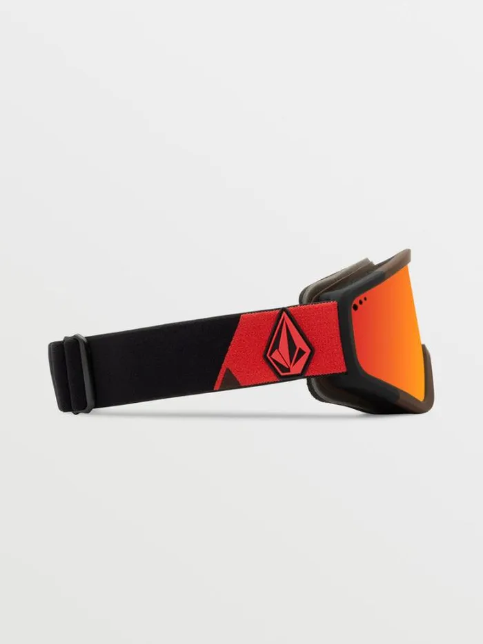 MensWomensKids Goggles Volcom Attunga Goggle 8211 OrangeBrown Red ChromeBL