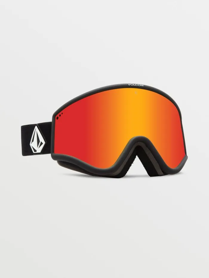 MensWomensKids Goggles Volcom Yae Goggle 8211 Matte Black Red ChromeBL